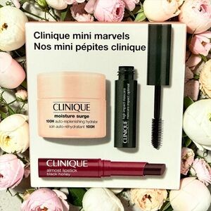 Clinique Mini Marvels Set — Pink, Black, Cream, Burgundy